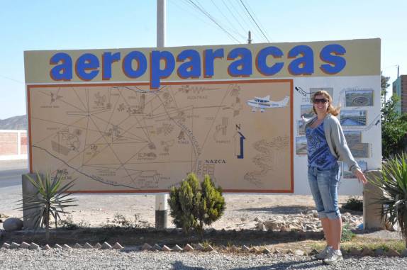 Mapa das atrações em Nazca - Peru, na mesma companhia de 6 anos antes